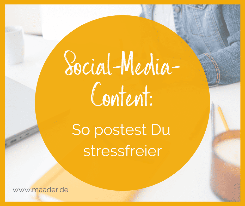 Ein Redaktionsplan für Social Media - So postest Du stressfreier