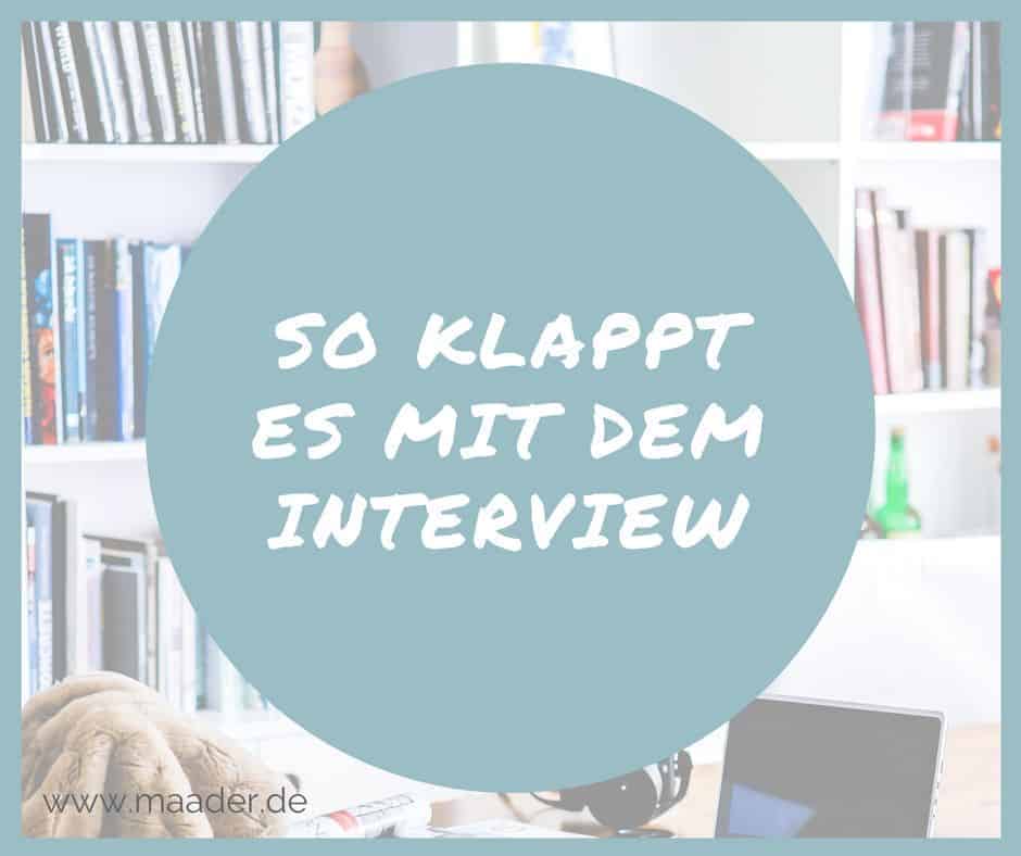 Titelbild, Blogartikel, so klappt es mit dem Interview