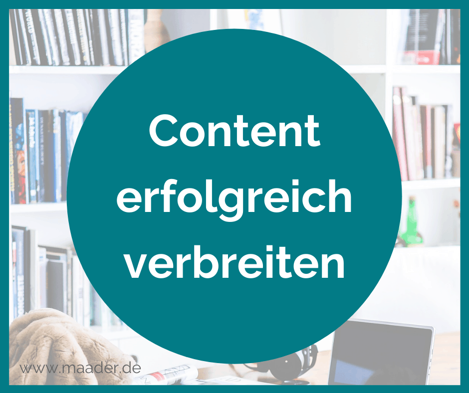 Titelbild Blogartikel Content erfolgreich verbreiten